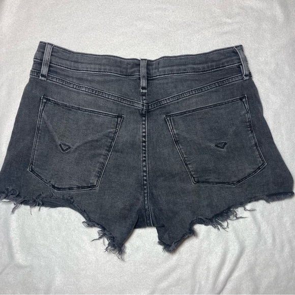 Hudson Los Angeles Gemma Lady Luck Short Midrise Cutoff Jeans Distressed Size 27 - Picture 4 of 10